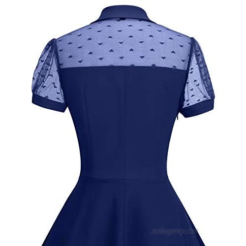 GownTown Women Splicing Swing Dress Party Picnic Cocktail Dress