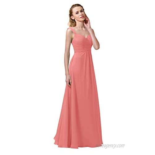 Alicepub Chiffon Bridesmaid Dresses Long Formal Party Dress for Women Girls Special Occasions