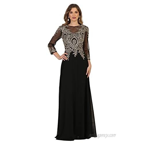 Formal Dress Shops Inc MQ1549 Long Sleeve Modern Mother of The Bride Dress