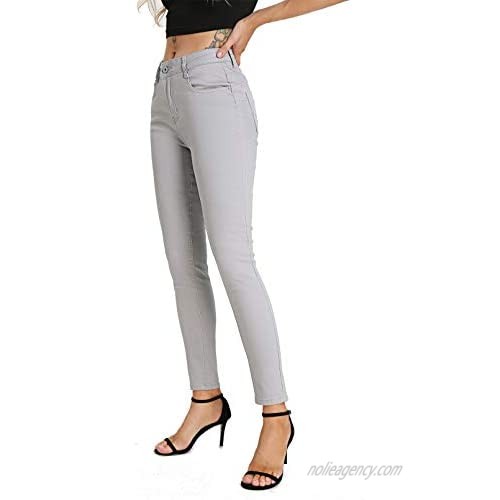 CenFeng Women's Ripped Destroyed Jeans Stretch Skinny Denim Pants