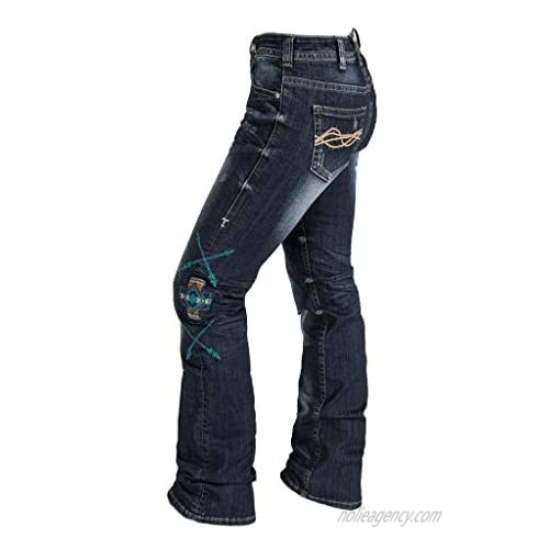 Cowgirl Tuff Western Jeans Womens Warrior Bootcut Dark JWRIOR