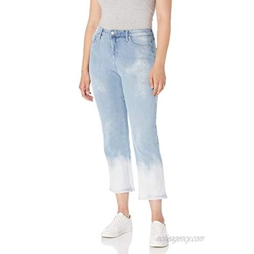 Gloria Vanderbilt Women's Plus Size Mid Rise Straight Leg Crop Length Jean