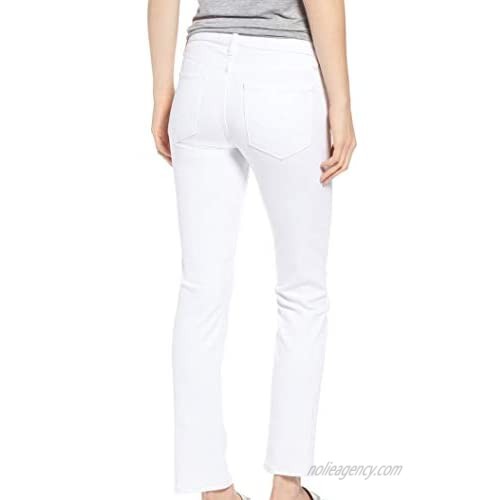 HUDSON Women's Nico Mid-Rise Cigarette Five-Pocket Jeans in White