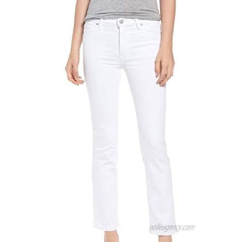 HUDSON Women's Nico Mid-Rise Cigarette Five-Pocket Jeans in White
