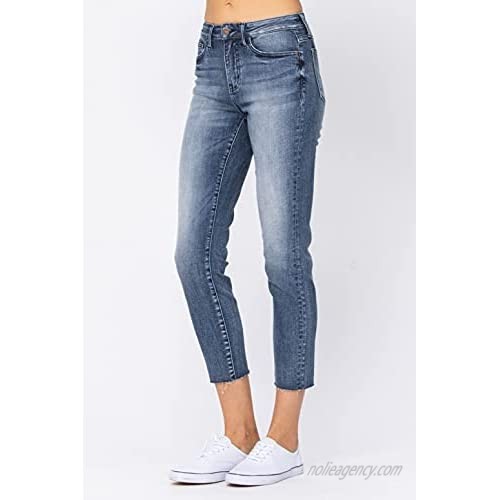 Judy Blue Raw Hem Relaxed Fit - (88191)