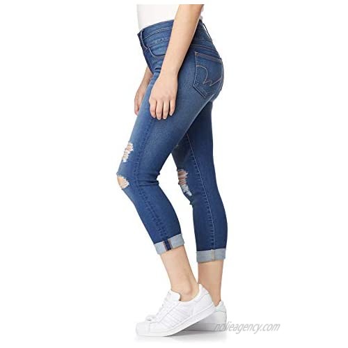 WallFlower Juniors Sassy High Waisted Cropped Jeans