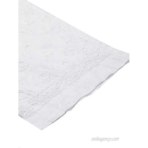 Ada Needlecraft Chikankari Cotton Palazzo Trouser Pant (A357447 White)