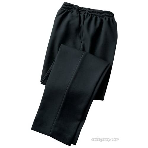 Donnkenny Petites Elastic-Waist Gabardine Pull-On Pants - Wrinkle Resistant Easy Care and Wear Customer Favorite Brown 8P