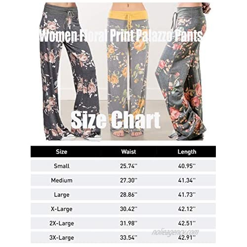 iChunhua Wide Leg Lounge Pants for Women Loose Fit Casual Tie-dye Pajamas Pant with Drawstring