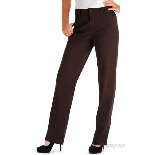 Lee Women's Tall Relaxed Fit Plain Front Straight Leg Pant