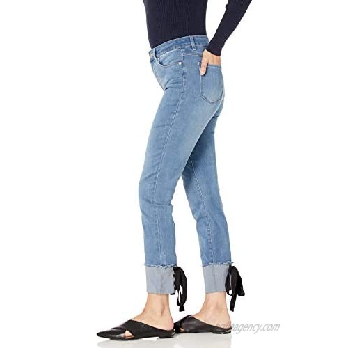 Tribal Women's 5 Pocket Ankle Jegging with Lace Up Detail