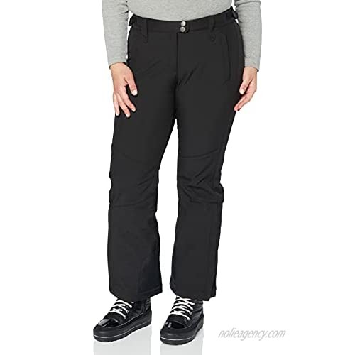 Ulla Popken Women's Plus Size Fleece Lined Softshell Ski Pants Black 14 669982 10