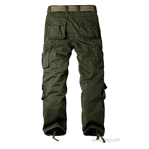 Women's Cotton Casual Military Army Cargo Combat Work Pants with 8 Pocket