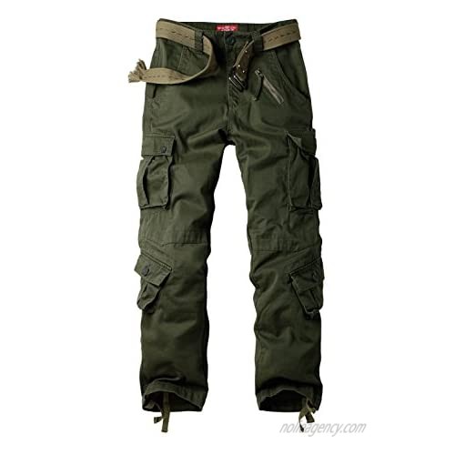 Women's Cotton Casual Military Army Cargo Combat Work Pants with 8 Pocket