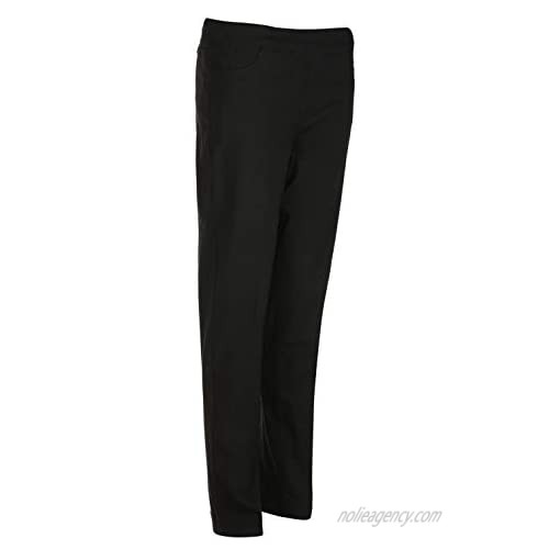 SLIM-SATION Womens Golf Apparel - Women's Regular Pull-On Straight-Leg Pant with Pockets