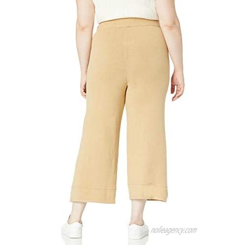 The Drop Women's Bernadette Pull-on Loose-fit Cropped Sweater Pant