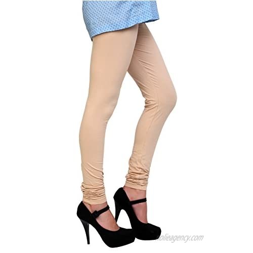 Anekaant Women's Cotton Lycra Free Size Indian Chudidar Legging