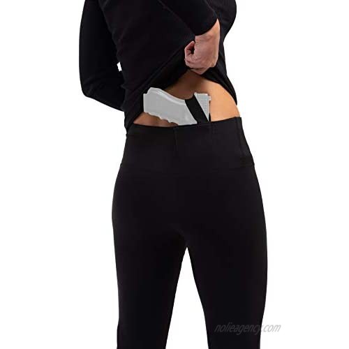 ConcealmentClothes Women's Concealed Carry Shorts and CCW Leggings Black
