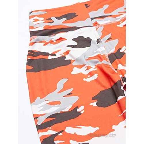 NFL Cleveland Browns Women's Camo Leggings Brown/Red/White X-Small