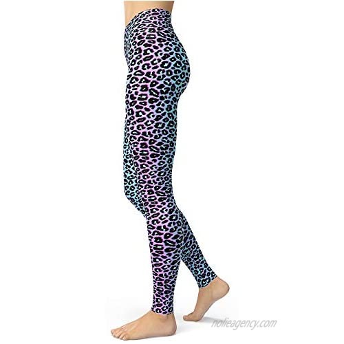 Women's Leopard Printed Leggings Animal Skin Brushed Buttery Soft Tights