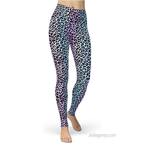 Women's Leopard Printed Leggings Animal Skin Brushed Buttery Soft Tights