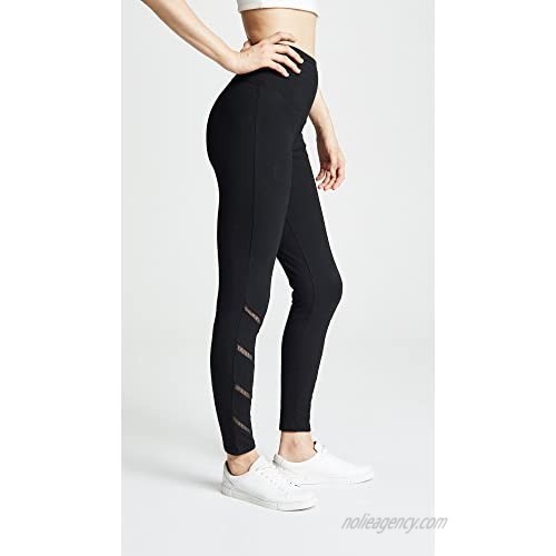 Yummie Women's Signature Waistband Ankle Legging with Mesh Trim