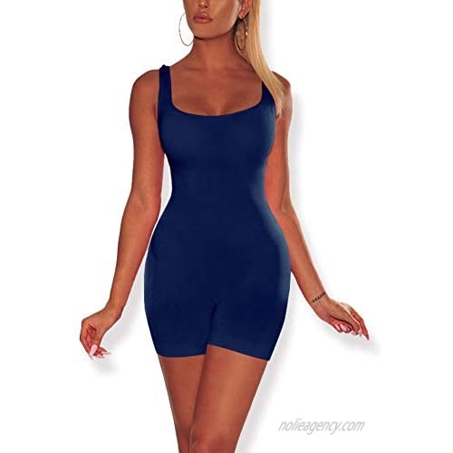 Mojessy Sexy Jumpsuits for Women - One Piece Outfits Bodycon Romper Shorts Bodysuit