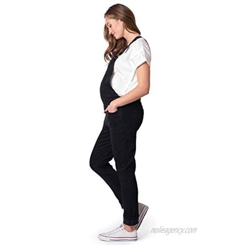 Seraphine Women's Denim Maternity Overalls Black