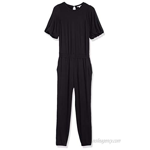 Daily Ritual Women's Puff Sleeve Supersoft Terry Jumpsuit