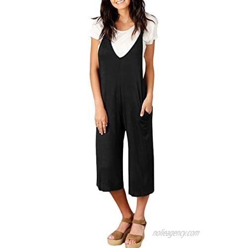Spadehill Women's Casual Loose Fit Jumpsuit with Pocket