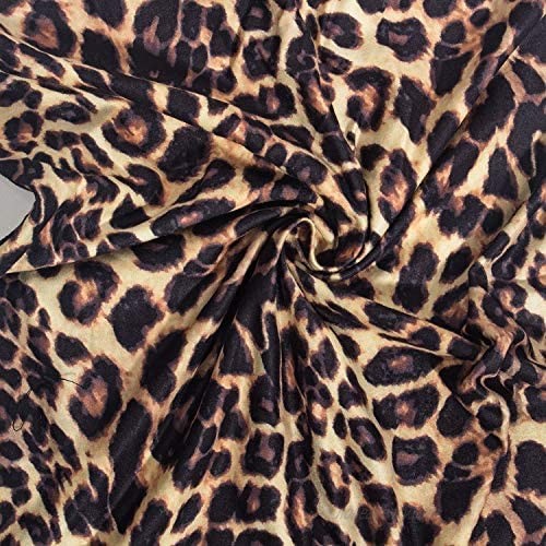 VWIWV Women's Sexy Leopard Jumpsuit One Shoulder Asymmetric Party Clubwear Jumpsuit Romper Long Pants