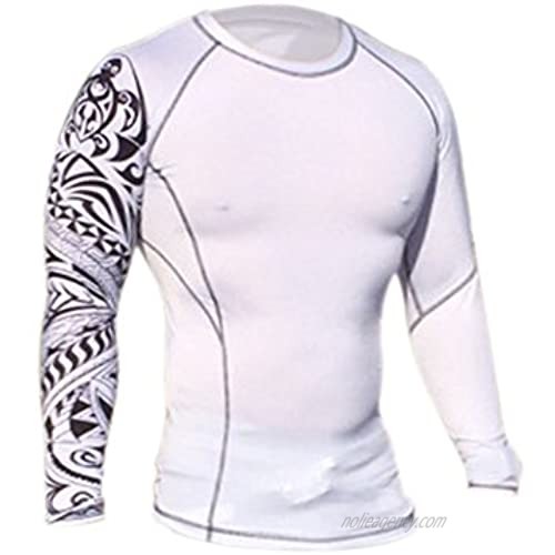 Surf Team Six Rash Guard Top – UV Protection – SPF30 – Fitted – Long Sleeves – Round Neck – White – 3