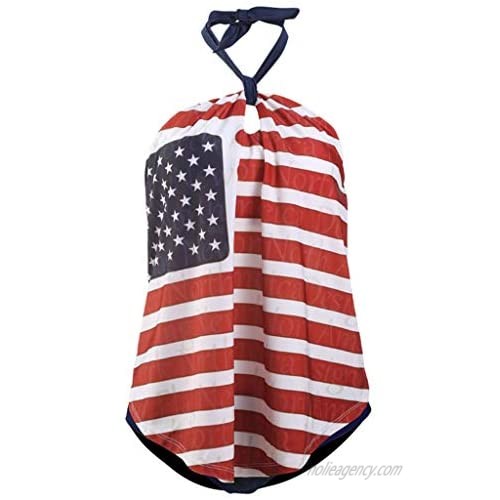 XINXX Tankini Swimsuits for Women Retro Bathing Suits Two Pieces Modest Swimming Wear Sports Tops American Flag Bikini