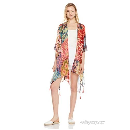 Beautiful Nomad Women's Print Kimono Cardigan Loose Cover Up Casual Blouse Tops for Summer Travel Vacation…