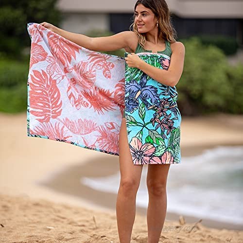 Simple Sarongs Women's Beach Towel Swimsuit Cover-up Wrap All-in-One