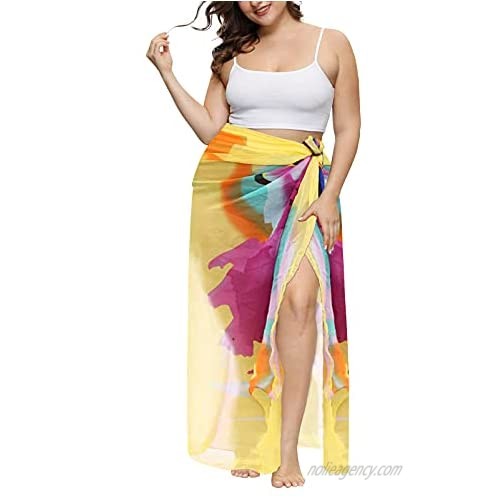 Weecreeture Women Swimwear Chiffon Cover up Sheer Bathing Suit Cover ups Wrap Summer Beach Wrap Skirt Plus