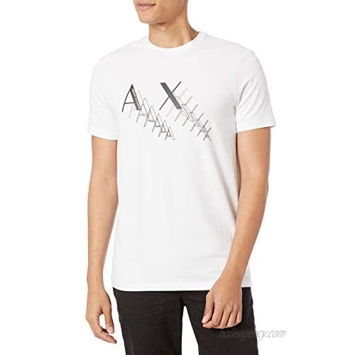 AX Armani Exchange Men's A|x Ax Logo Fading Lines T-Shirt