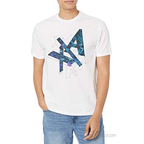 AX Armani Exchange Men's Falling Large A|x Logo Jersey Cotton T-Shirt