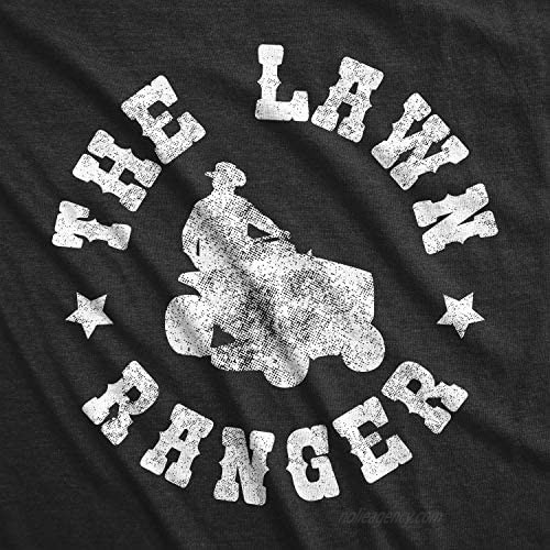 Crazy Dog T-Shirts Mens The Lawn Ranger Tshirt Funny Dad Yard Cutting Grass Tee