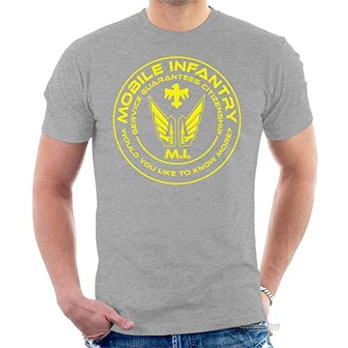 Mobile Infantry Starship Troopers Yellow Men's T-Shirt