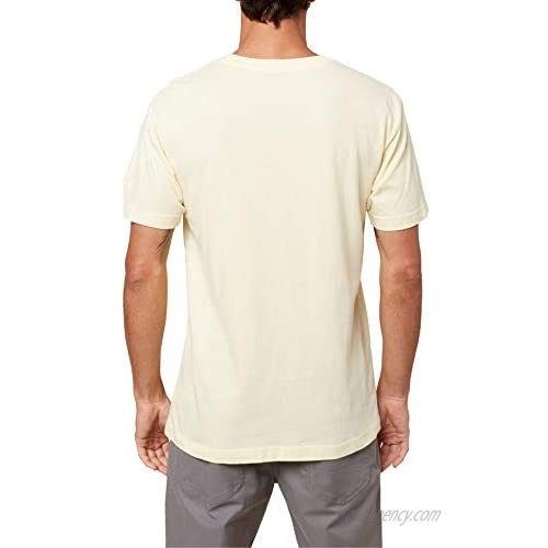 O'NEILL Mens Printables S/S Screen Tee Pale Yellow/Galexy XL