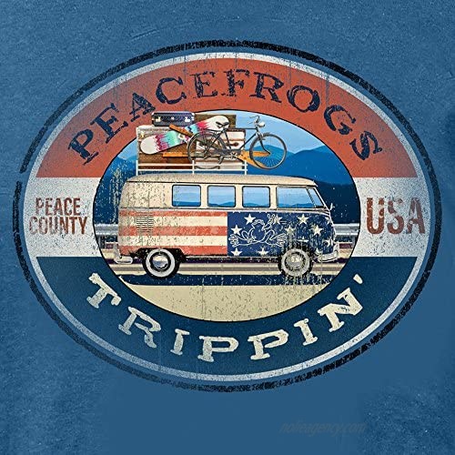 Peace Frogs Road Trippin Frog Short Sleeve Garment Dye T-Shirt