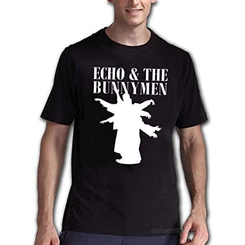 Sherdahon Men Fashion Logo with Echo & The Bunnymen Short Slevess Shirts