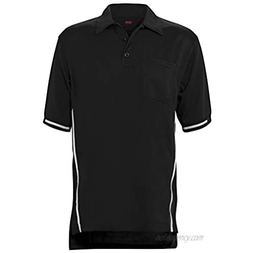 Adams Manufacturing Men's Adams Short Sleeve Baseball Umpire Shirt with Side Stripe