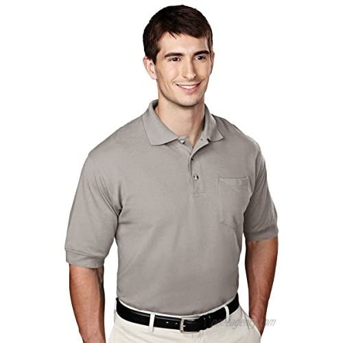 Tri-Mountain 106 pique pocketed golf shirt