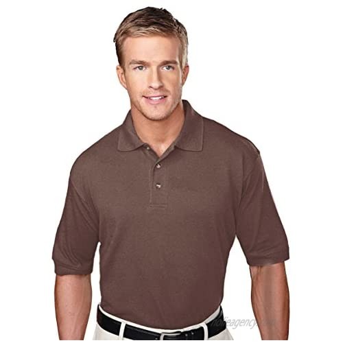 Tri-Mountain Men's Short Sleeve Pique Golf Shirt (21 Colors  S-6XLT Available)