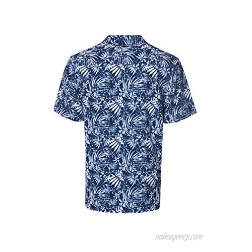 Caribbean Joe Men's Short Sleeve Stretch Button Up Shirt