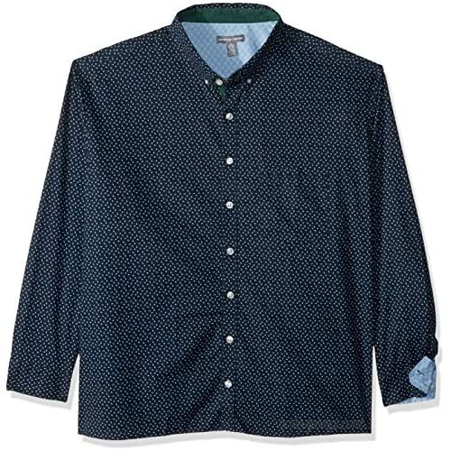 Geoffrey Beene Men's Big and Tall Easy Care Long Sleeve Button Down Shirt