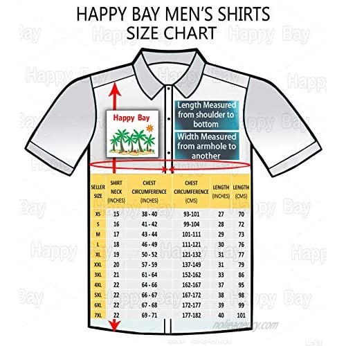 HAPPY BAY Men's 3D HD Classic Beach Camp Short Sleeve Hawaiian Shirt