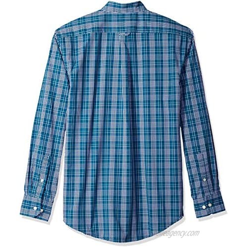 IZOD Men's Button Down Long Sleeve Stretch Performance Plaid Shirt (Discontinued)